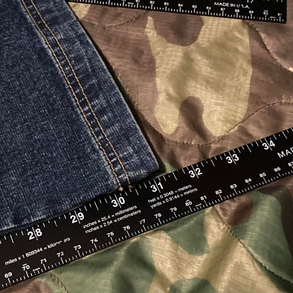 Union Bay carpenter flare jeans stretch vintage y2k contrast stitch women's 7/30 - Picture 5 of 8